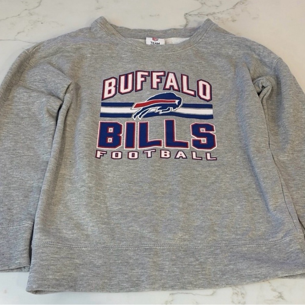 Buffalo Bills Kids' Gray Football Sweatshirt